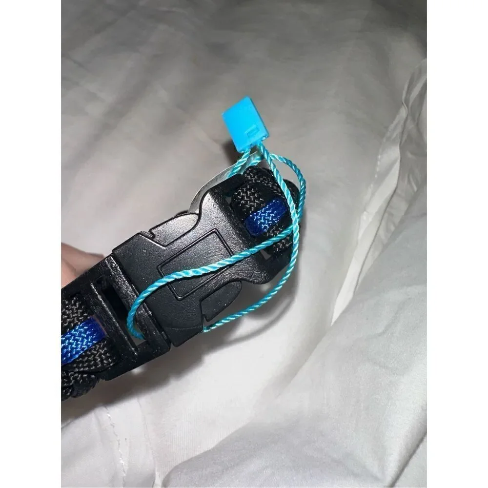 Police Thin Blue Line Woven Bracelet NIP